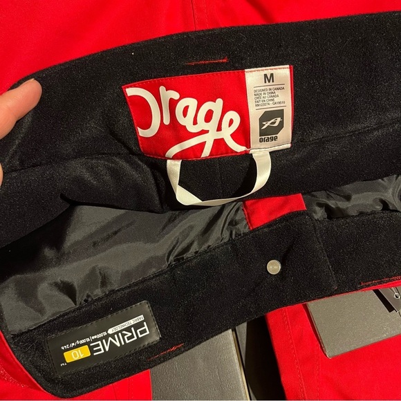 ORAGE King Keyser Alva Red Insulated Prime 10 Snowboard Snow Ski Pants Sz M - Picture 8 of 12